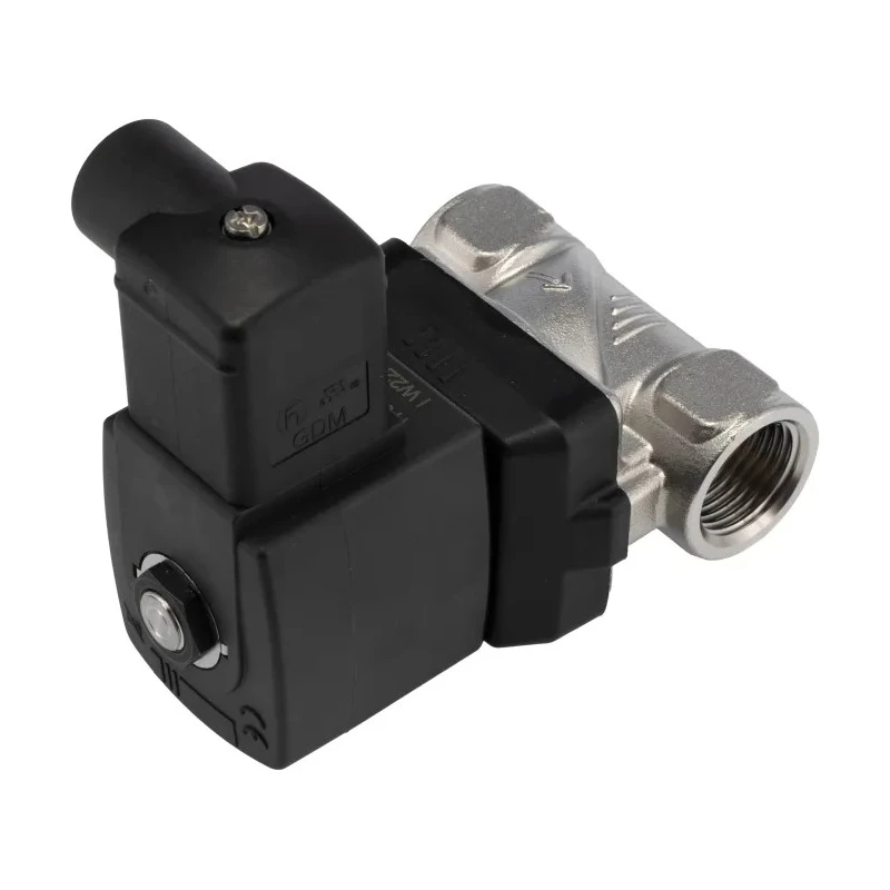 Burkert 2 Port Normally Closed Stainless Steel Solenoid Valve 24V dc, DN 10 to 65 mm, 10 bar, IP65 Protection 221762