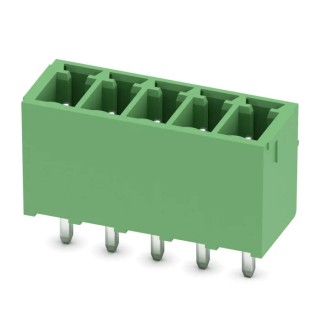 Phoenix Contact MCV 1.5/5-G-3.5 Series Straight Pluggable Terminal Block, 5 Contact(s), 3.5 mm Pitch, 8A Current 1843635