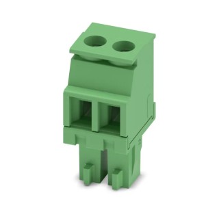 Phoenix Contact Pluggable Terminal Block 2-Contact 3.81 mm Pitch 160V Green Polyamide MCVR 1.5/2-ST-3.81 1827127
