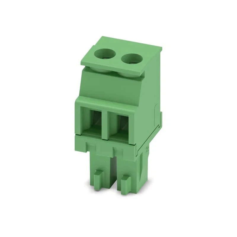 Phoenix Contact Pluggable Terminal Block 2-Contact 3.81 mm Pitch 160V Green Polyamide MCVR 1.5/2-ST-3.81 1827127