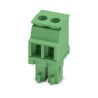 Phoenix Contact Pluggable Terminal Block 2-Contact 3.81 mm Pitch 160V Green Polyamide MCVR 1.5/2-ST-3.81 1827127