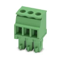 Phoenix Contact MCVR 1.5/3-ST-3.81 Series Pluggable Terminal Block, 3-Contact, 3.81 mm Pitch, 1 Row, 320V, 8A 1827130