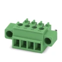 Phoenix Contact Pluggable Terminal Block MC 1.5/4-STF-3.81 Series 4-Contact 3.81 mm Pitch 320V 8A 1 Row 1827729