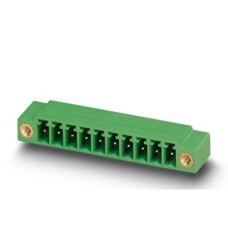 Phoenix Contact Pluggable Terminal Block 2-Contact 3.81 mm Pitch 1 Row 250V 8A Green MC 1.5/2-GF-3.81 1827868
