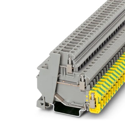 Phoenix Contact DOK 1.5-2D Series 3-Level Sensor/Actuator DIN Rail Terminal Block Grey 1.5mm² 24A 250V 2717139