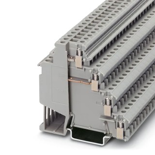 Phoenix Contact VIOK 1.5-2D Series DIN Rail Terminal Block Grey, Sensor/Actuator, 1.5mm², 4-Level, Screw Termination 2718196