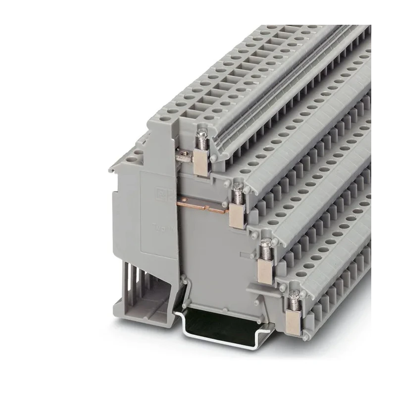 Phoenix Contact VIOK 1.5-2D Series DIN Rail Terminal Block Grey, Sensor/Actuator, 1.5mm², 4-Level, Screw Termination 2718196