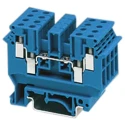 Phoenix Contact UDK 3 BU Series Feed Through Terminal Block Blue, 1-Level, Screw, 500V, 24A 2718277