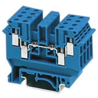 Phoenix Contact UDK 3 BU Series Feed Through Terminal Block Blue, 1-Level, Screw, 500V, 24A 2718277