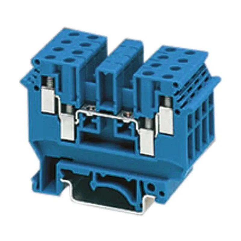 Phoenix Contact UDK 3 BU Series Feed Through Terminal Block Blue, 1-Level, Screw, 500V, 24A 2718277