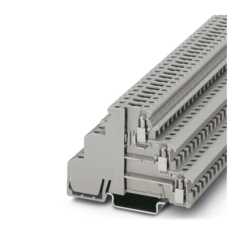 Phoenix Contact DIKD 1.5-TG Series 3-Level DIN Rail Terminal Block Grey 2.5mm² Screw Termination 250V 16A 2774237