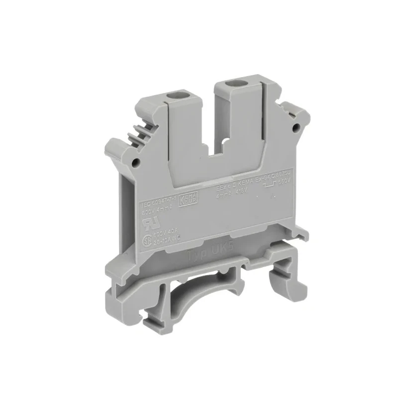 Phoenix Contact UK 5 Series Grey 1-Level Feed Through Terminal Block Screw Termination 800V 32A 3004016