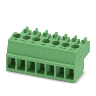 Phoenix Contact MC 1.5/7-ST-3.5 Series Pluggable Terminal Block, 7-Contact, 3.5 mm Pitch, 320V, 8A, Polyamide Housing 1840418