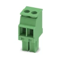 Phoenix Contact MCVW 1.5/2-ST-3.5 Series Pluggable Terminal Block, 2-Contact, 3.5 mm Pitch, 1 Row, 320V, 8A 1862852