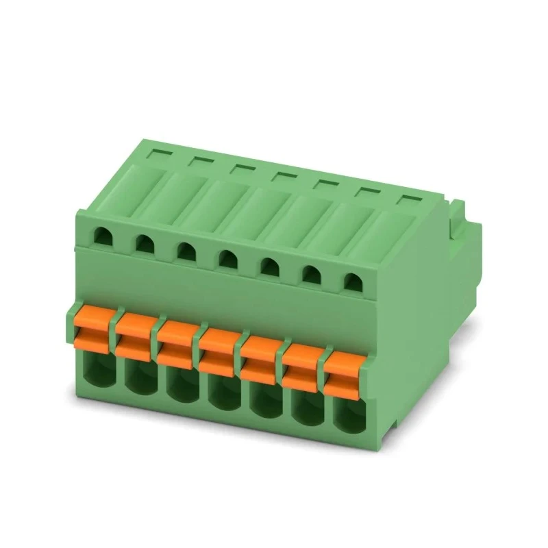 Phoenix Contact FK-MC 0.5/7-ST-2.5 Series Pluggable Terminal Block, 7-Contact, 2.5 mm Pitch, 4A Current, Female 1881370