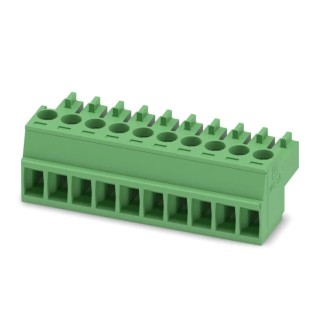 Phoenix Contact MC 1.5/10-ST-3.5 Series Pluggable Terminal Block 10-Contact 3.5 mm Pitch 320V 8A 1 Row 1840447