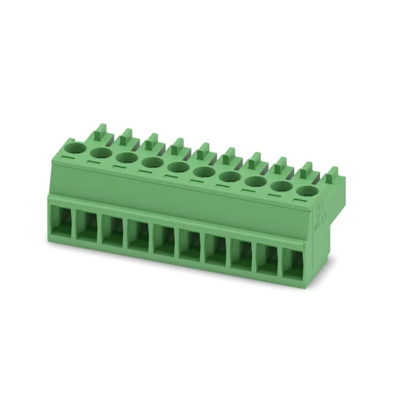 Phoenix Contact MC 1.5/10-ST-3.5 Series Pluggable Terminal Block 10-Contact 3.5 mm Pitch 320V 8A 1 Row 1840447