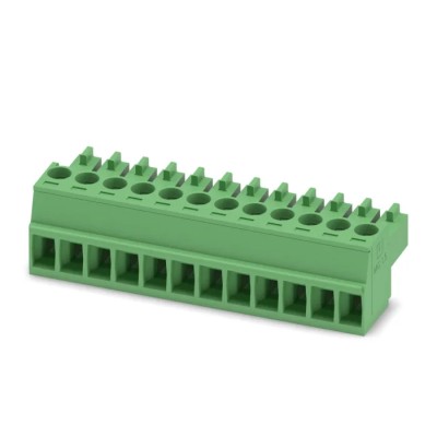 Phoenix Contact MC 1.5/12-ST-3.5 Series Pluggable Terminal Block 12-Contact 3.5 mm Pitch 320V 8A Green 1840463