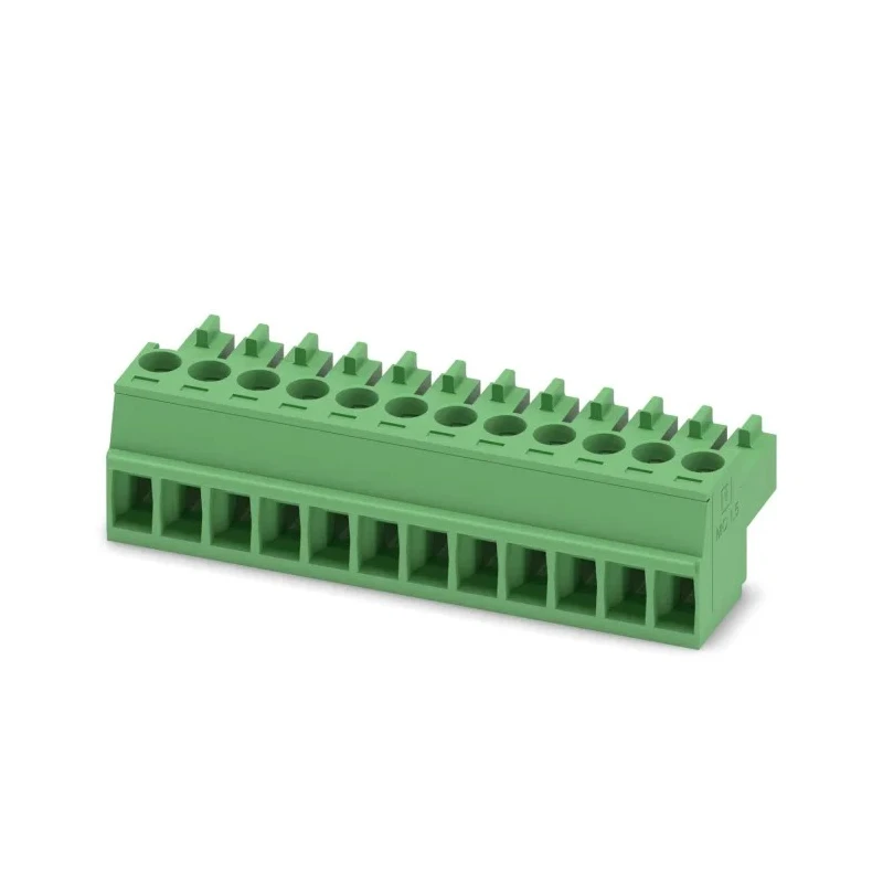 Phoenix Contact MC 1.5/12-ST-3.5 Series Pluggable Terminal Block 12-Contact 3.5 mm Pitch 320V 8A Green 1840463