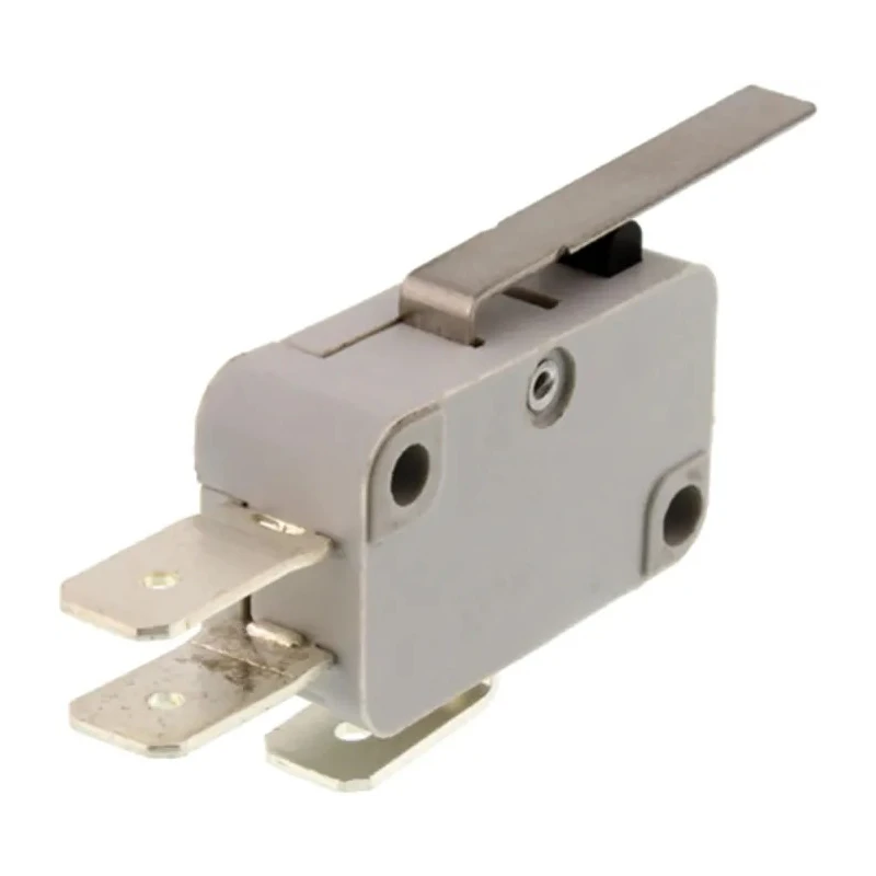 RS Pro Long Straight Lever Micro Switch, Quick Connect Terminal, 16A, 250 V ac, SPCO 804-6203
