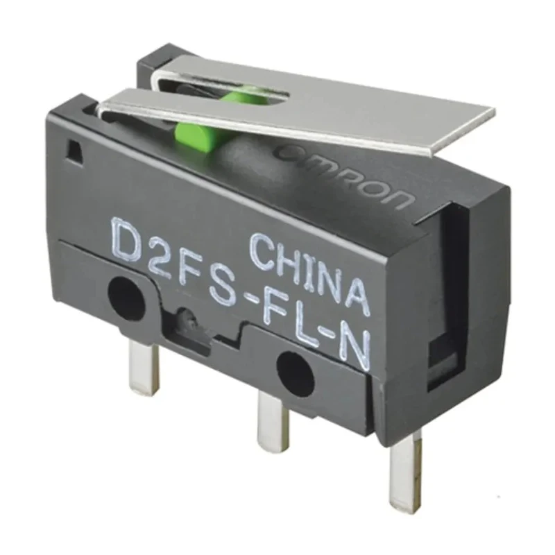 Omron Ultra Subminiature Hinge Lever Micro Switch PCB Terminal 100mA 600V AC 6V DC SPST IP40 D2FS-FL-N