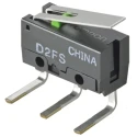 Omron Ultra Subminiature Hinge Lever Micro Switch Left Angle PCB Terminal 6 V dc 600 V ac SPST 100mA D2FS-FL-N-A1