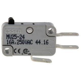 RS PRO Plunger Micro Switch Quick Connect Terminal 16A 250 V AC SPCO 804-6209