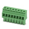 Phoenix Contact Pluggable Terminal Block 8-Contact 3.81 mm Pitch, 1 Row, Green Polyamide Housing 1827033
