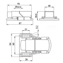 STEGO Door Interlock Push Button Switch CO 10A IP20 -20°C to 85°C 01350.0-00