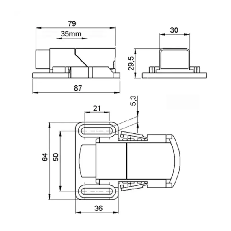 STEGO Door Interlock Push Button Switch CO 10A IP20 -20°C to 85°C 01350.0-00