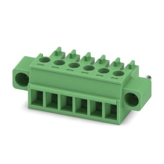 Phoenix Contact Pluggable Terminal Block MC 1.5/6-STF-3.81 Series, 6-Contact, 3.81 mm Pitch, 1 Row, 320 V, 8 A 1827745