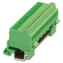 Phoenix Contact DIN Rail Connector MCVK 1.5/16-G-3.81 Series Green Modular 16 Positions 1.5mm² Screw Termination 1832879