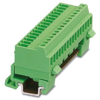 Phoenix Contact DIN Rail Connector MCVK 1.5/16-G-3.81 Series Green Modular 16 Positions 1.5mm² Screw Termination 1832879