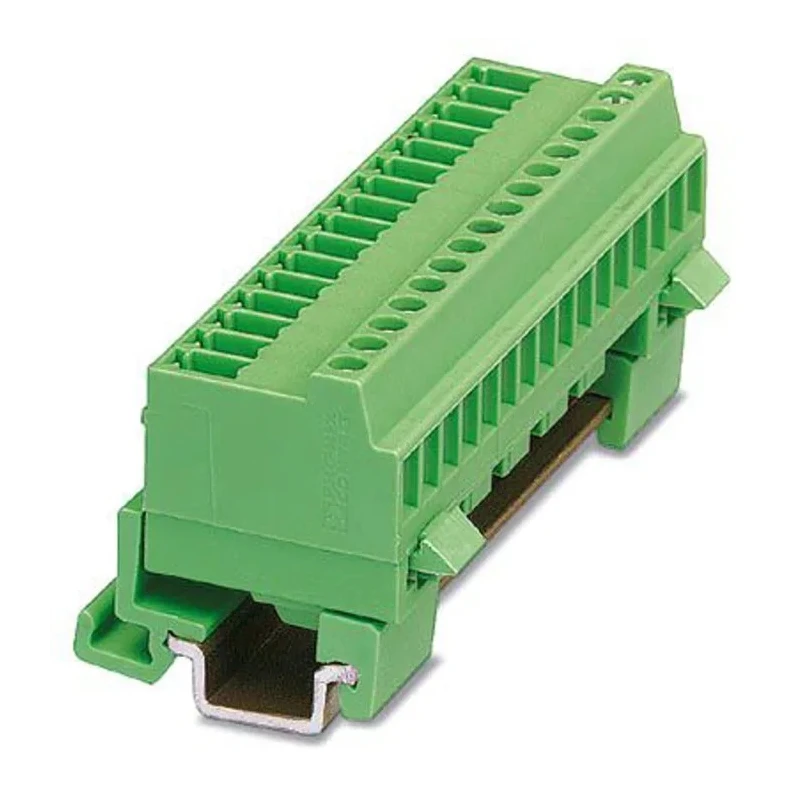 Phoenix Contact DIN Rail Connector MCVK 1.5/16-G-3.81 Series Green Modular 16 Positions 1.5mm² Screw Termination 1832879