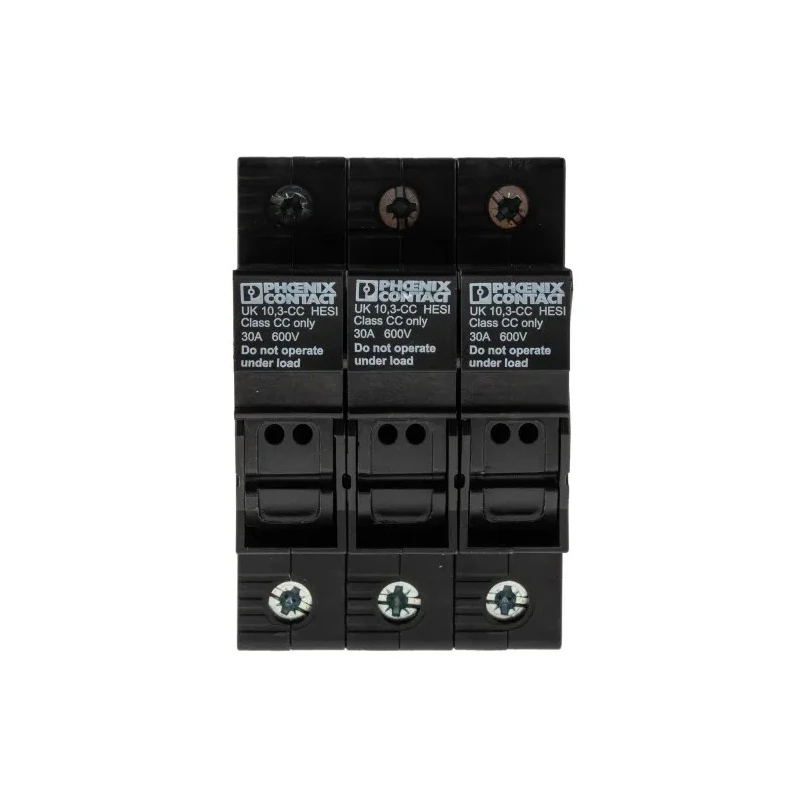 Phoenix Contact UK 10.3-CC HESI N 3POL Fuse Terminal Block 690V 32A Screw Termination 3048603