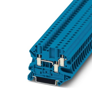 Phoenix Contact Blue Feed Through Terminal Block 4mm² 1-Level Screw Termination 32A 500V UT-4 Clipline Series 3044500