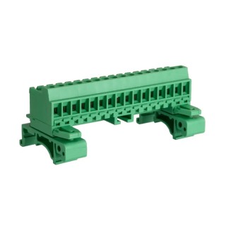 Phoenix Contact COMBICON UMSTBVK Series DIN Rail Connector Green 16 Positions 2.5mm² Screw Termination 12A 320V 1788253