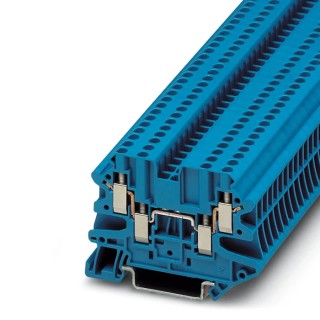 Phoenix Contact Feed Through Terminal Block Blue 2.5mm², 1-Level, Screw UT 2.5-QUATTRO BU 3044555