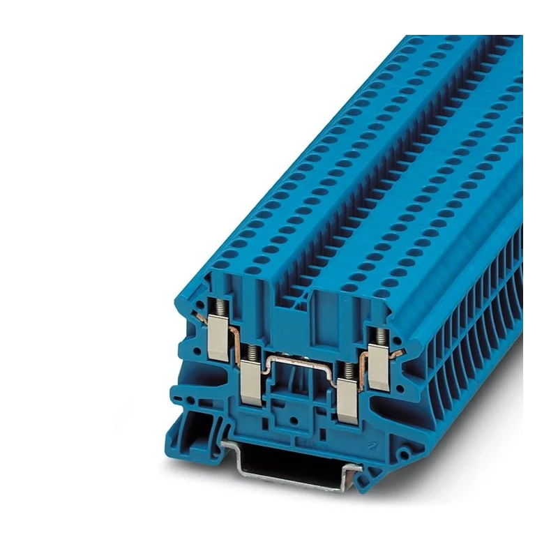Phoenix Contact Feed Through Terminal Block Blue 2.5mm², 1-Level, Screw UT 2.5-QUATTRO BU 3044555