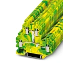 Phoenix Contact UTTB 2.5-PE Series Earth Terminal Block Green, Yellow, 2.5mm², 2-Level, Screw Termination, IECEx/ATEX 3044665