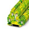 Phoenix Contact UTTB 2.5-PE Series Earth Terminal Block Green, Yellow, 2.5mm², 2-Level, Screw Termination, IECEx/ATEX 3044665