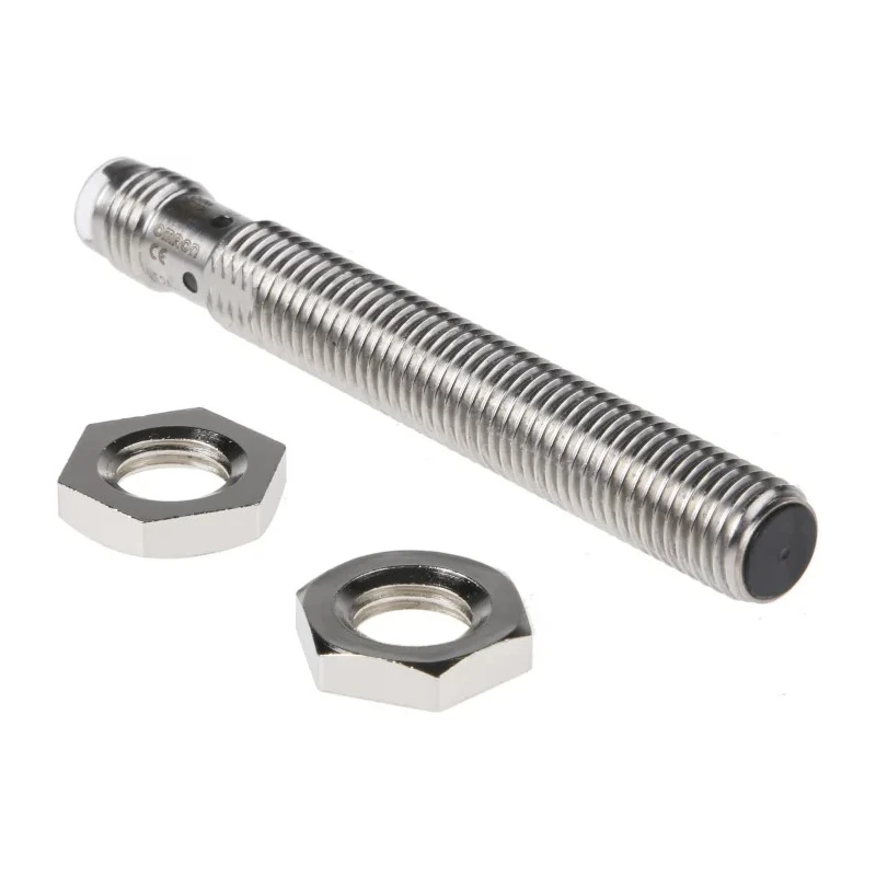 Omron Threaded Barrel Inductive Proximity Sensor M8, PNP Output, 24V DC, 20 mm Detection Range E2A-S08LS02-M5-B1