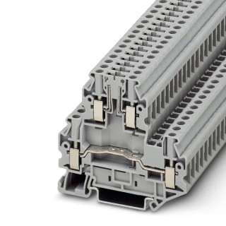 Phoenix Contact Grey 4mm² 2-Level Screw Disconnect Terminal Block 500V 30A 3044720