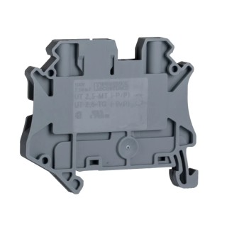 Phoenix Contact UT 2.5-TG Series Disconnect Terminal Block Grey 2.5mm² 1-Level Screw Termination 20A 400V 3046388
