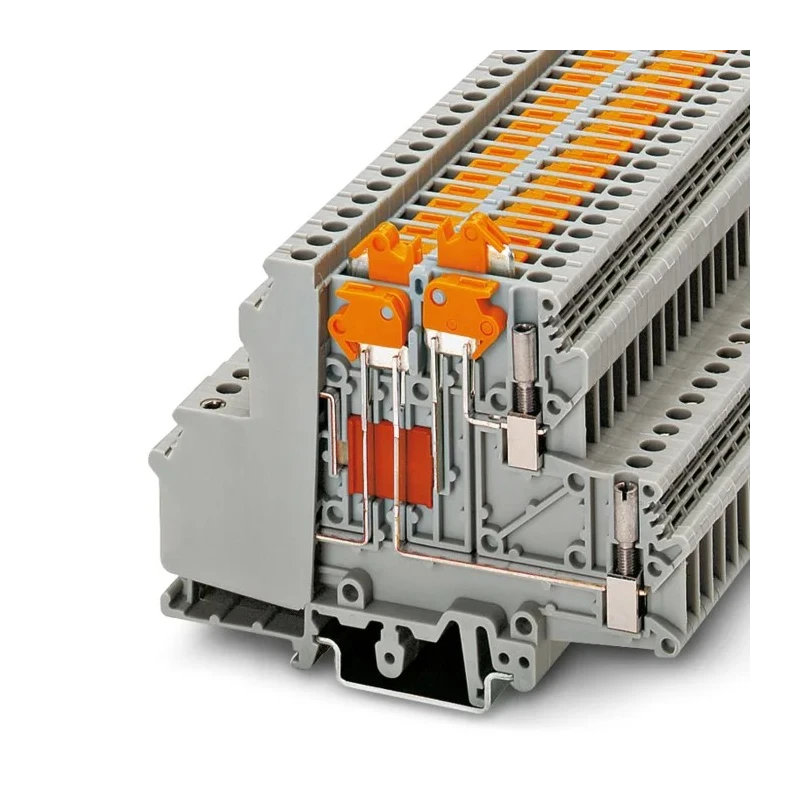 Phoenix Contact P Series Knife Disconnect Terminal Block Grey, 0.2mm² to 4mm², 2-Level, Screw Termination, 10A 3101087