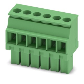 Phoenix Contact Pluggable Terminal Block 6-Contact, 3.5 mm Pitch, 8A Current, Polyamide Housing, Female Connector 1862894