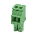 Phoenix Contact MCVR 1.5/2-ST-3.5 Series Pluggable Terminal Block, 2-Contact, 3.5 mm Pitch, 1 Row, 320V, 8A 1863152