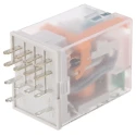 Relpol Surface Power Relay 12V Coil 6A Switching Current 4PDT Plug-In Terminal R4N-2014-23-1012-WTL