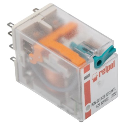 Relpol Surface Power Relay 12V Coil 12A Switching Current DPDT R2N-2012-23-1012-WTL