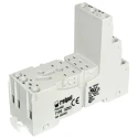 Relpol 14 Way 300V AC DIN Rail Relay Socket, Screw Terminal, 10A Current GZM3-gray